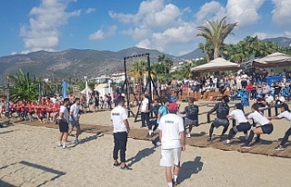 Alanya'da survivor yarışmasının galibi Ruslar...