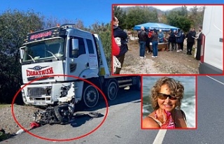 Alanya’da kamyonun çarpması sonucu ölen Rus kadın...