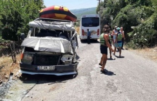 Manavgat'ta rafting dönüşü kaza!