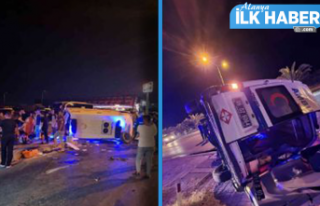 Alanya’da otomobille ambulans çarpıştı: 3 yaralı!