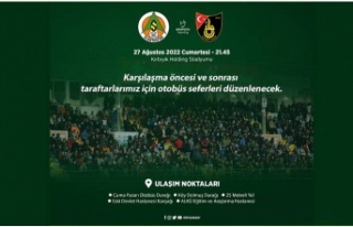 Alanyaspor maçı için halk otobüsü sefer yapacak