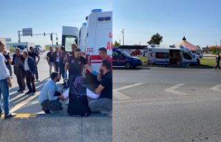 Hasta taşıyan ambulans ile otomobil çarpıştı:...