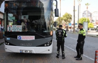 Alanya'da Halk Otobüslerine Sıkı Denetim