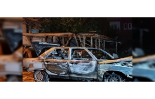 Alanya’da otomobil alev alev yandı!