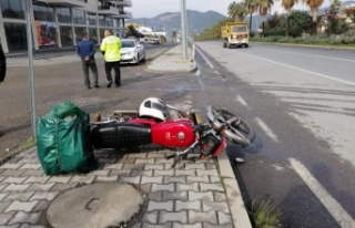 Gazipaşa’daki motosiklet sürücüsü yaralandı!