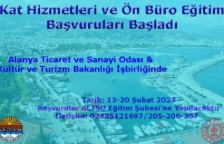 ALTSO’dan kat hizmetleri ve ön büro eğitimi