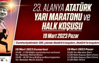 23. ALANYA ATATÜRK HALK KOŞUSU VE YARI MARATONU...