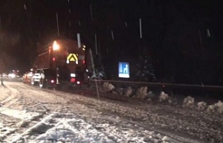 Antalya-Konya karayolunda kar yağışı başladı