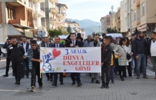 Gazipaşada Engelli Bireyler İçin Yürüyüş Yapıldı