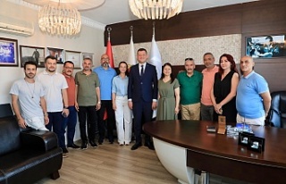 Kaymakam Ürkmezer’den AGC’ye veda ziyareti 