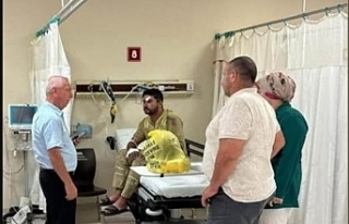 Alanya yangınlarında yaralanan kahraman personelden...