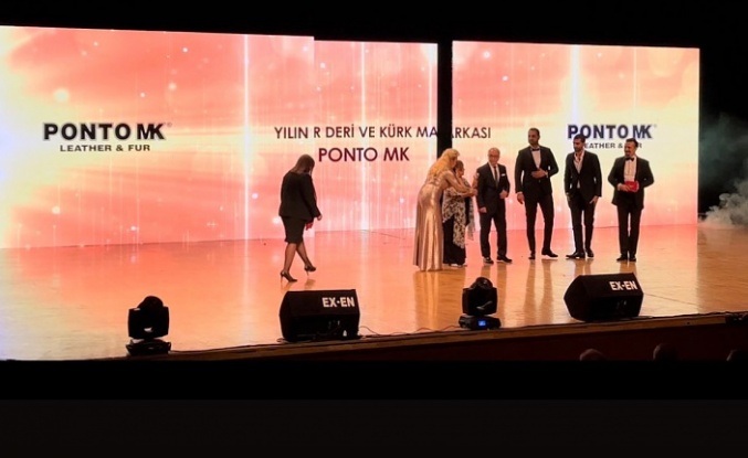 Türkiye’de ‘Yılın Deri ve Kürk Markası’ ödülü Alanya’dan Ponto MK’ya verildi