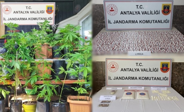 Alanya’da jandarma uyuşturucu satıcılarına göz açtırmıyor
